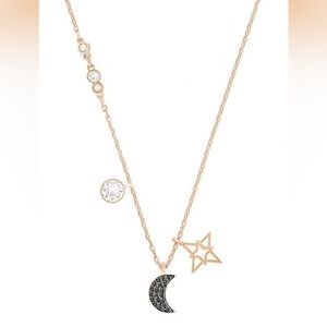 Swarovski Gold and Black Celestial Necklace